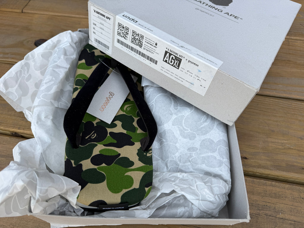 DS A Bathing Ape Bape Unda Goyemon ABC Camo Green