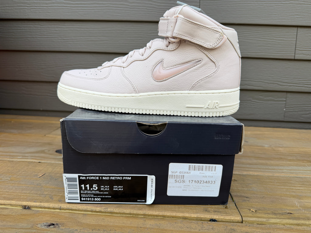 DS Nike Air Force 1 Mid Retro Prm Silt Red/Silt Red-Sail (11.5)
